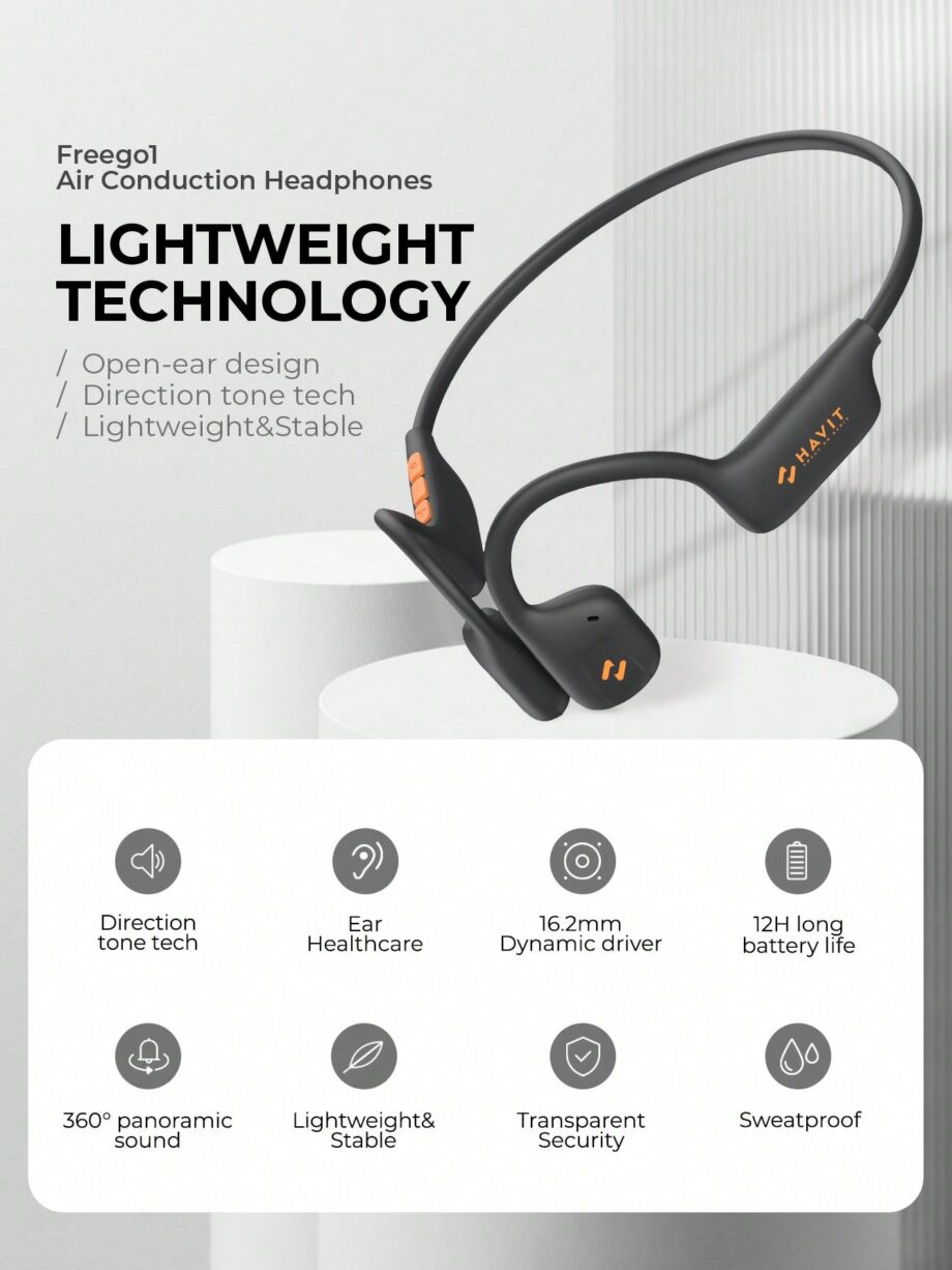 Havit Freego1 Air Open Ear Air Conduction Bluetooth Earbuds
