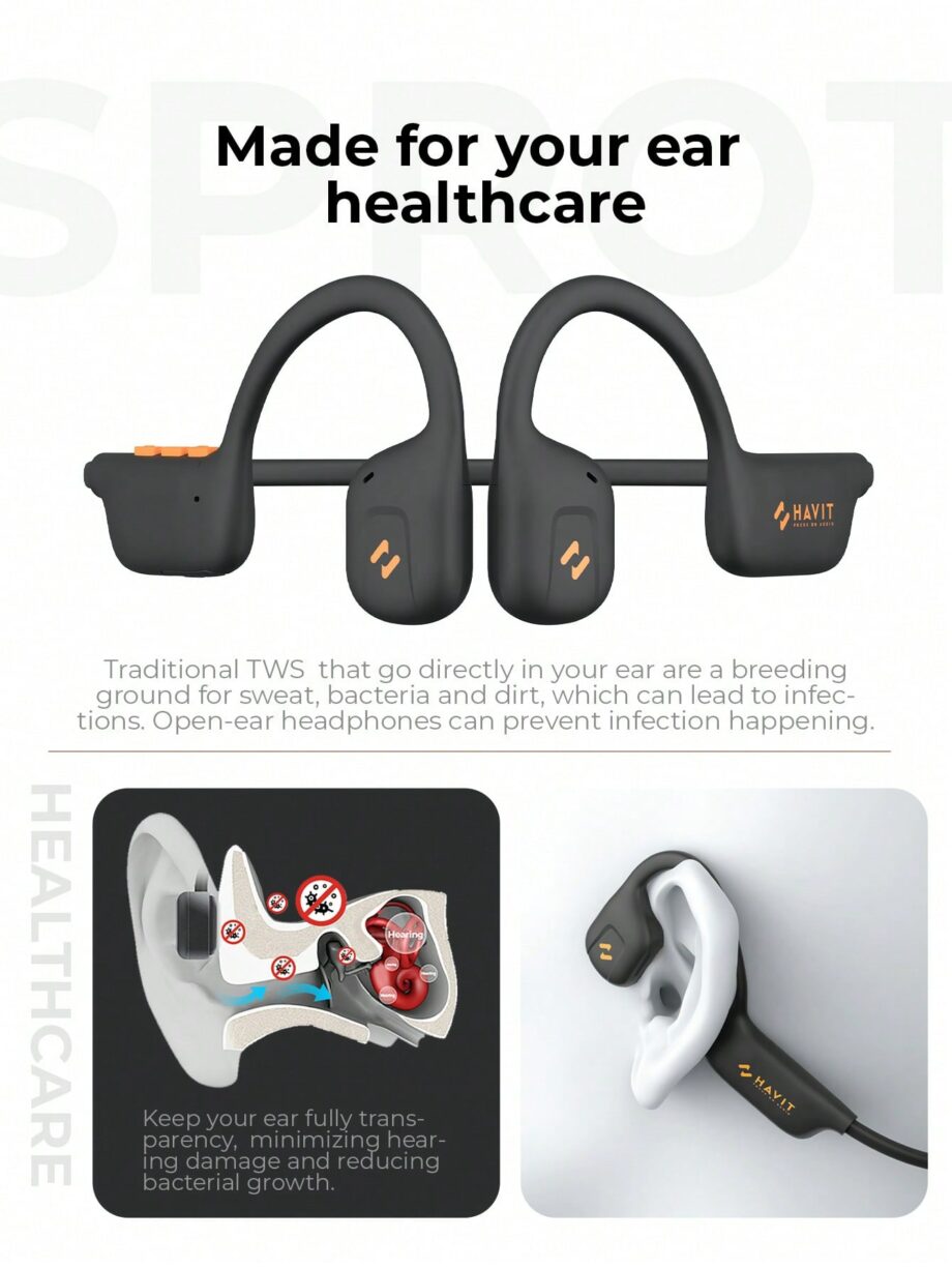 Havit Freego1 Air Open Ear Air Conduction Bluetooth Earbuds