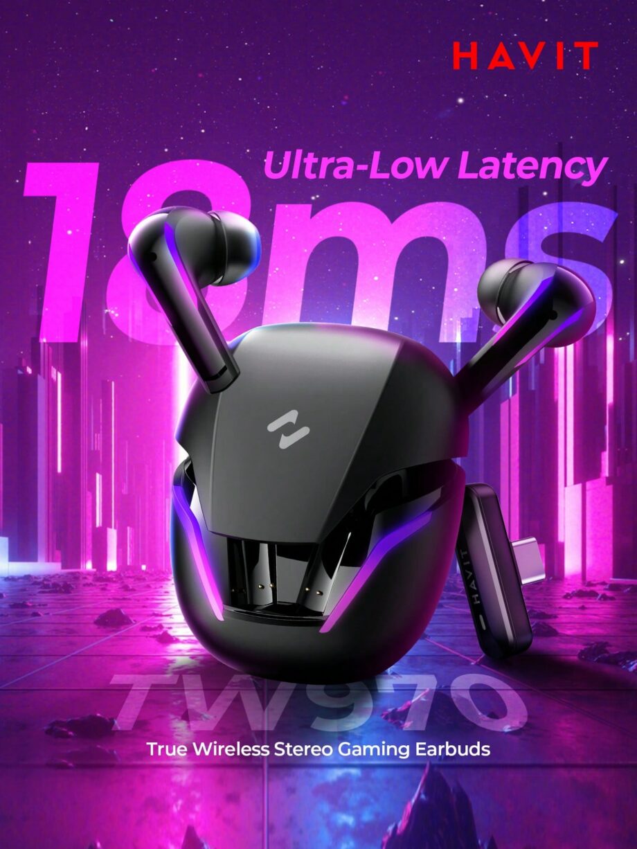 Havit TW970 Gaming Ultra-Low Latency True wireless Earbuds