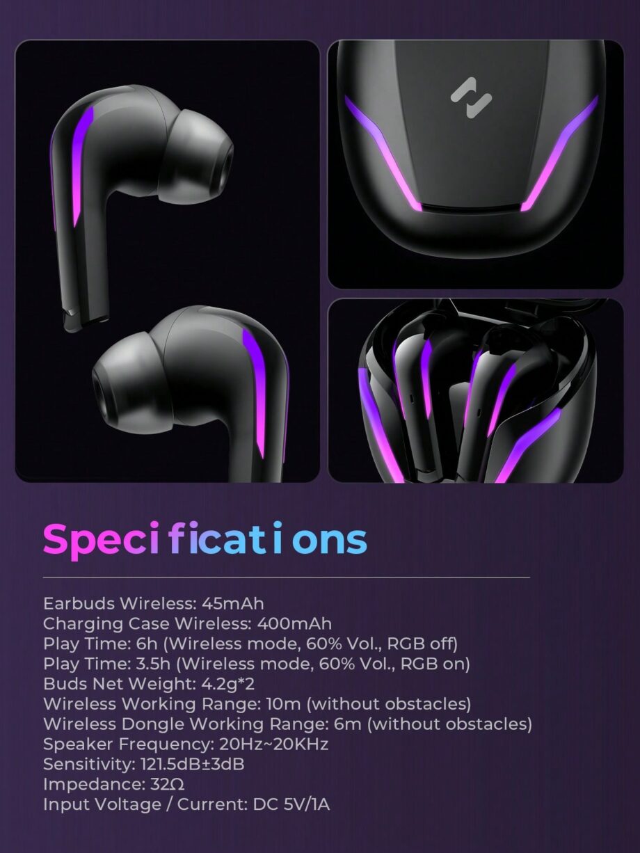 Havit TW970 Gaming Ultra-Low Latency True wireless Earbuds