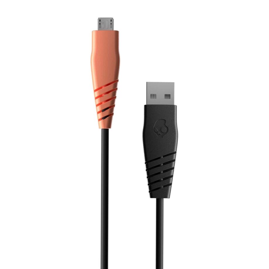 Skullcandy Line Micro USB Cable 1.2M - Black/Orange
