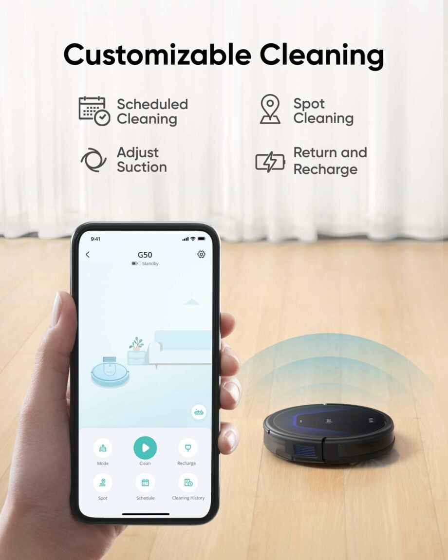 Anker Eufy G50 Robot Vacuum Cleaner with 4,000 Pa Strong Suction