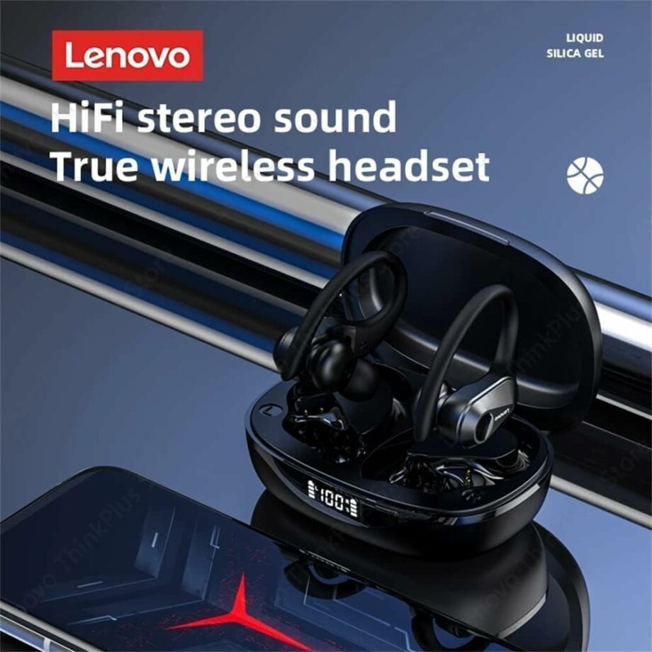 Lenovo LP75 True Wireless Bluetooth Sport Earbuds - Black