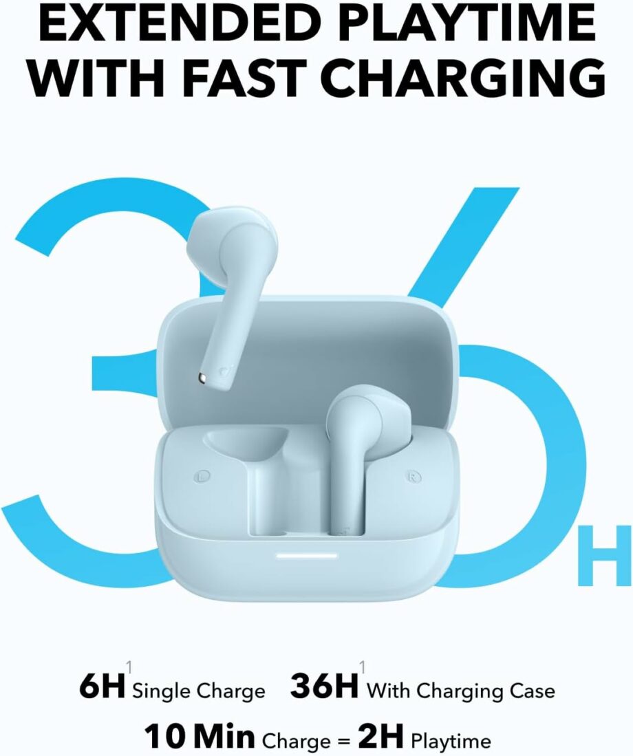 Anker Soundcore K20i Semi-in-Ear True Wireless Earbuds - Blue