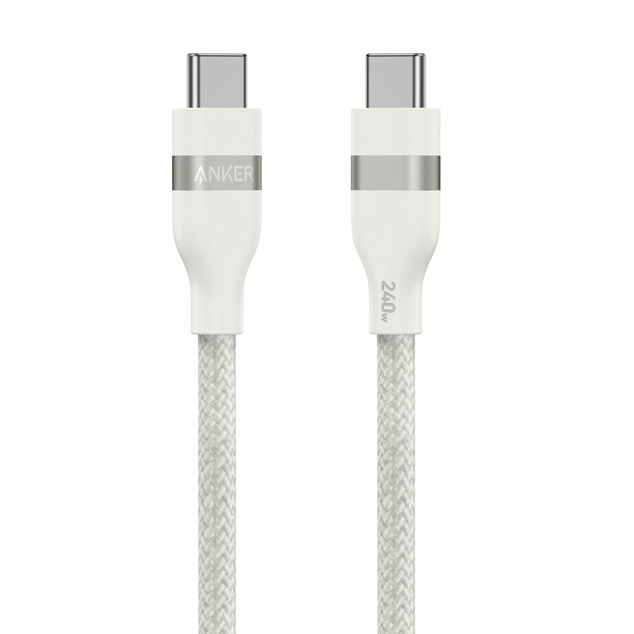 Anker Nano 240W Braided  USB C to USB C Cable 0.9M - White
