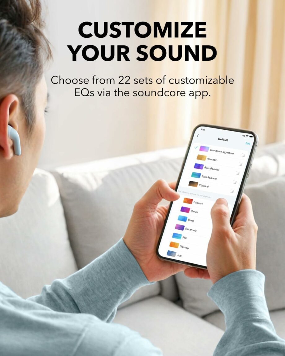 Anker Soundcore K20i Semi-in-Ear True Wireless Earbuds - Blue