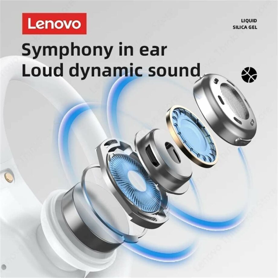 Lenovo LP75 True Wireless Bluetooth Sport Earbuds - Black