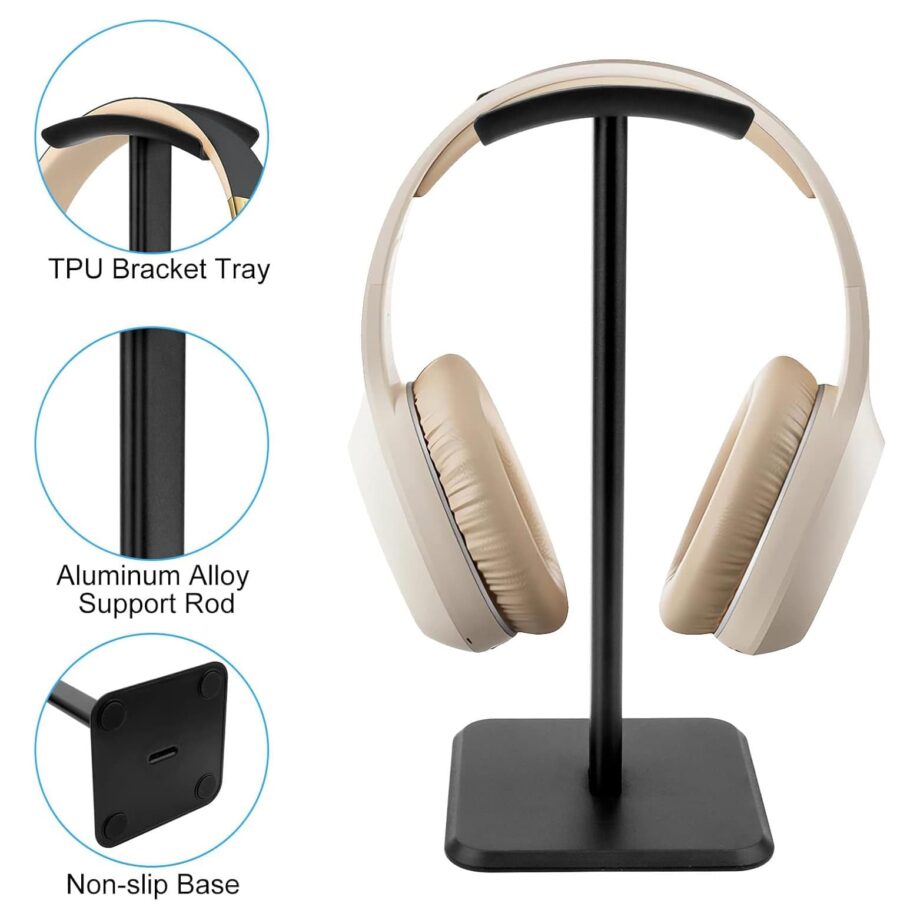 Aluminum Universal Headset Stand - White