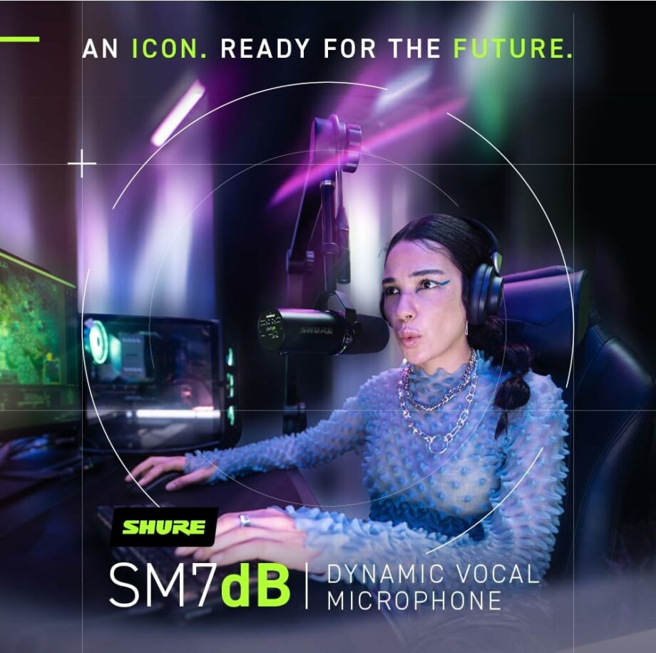 Shure SM7dB Dynamic Vocal Microphone with Built-in Preamp (Pre-Order)