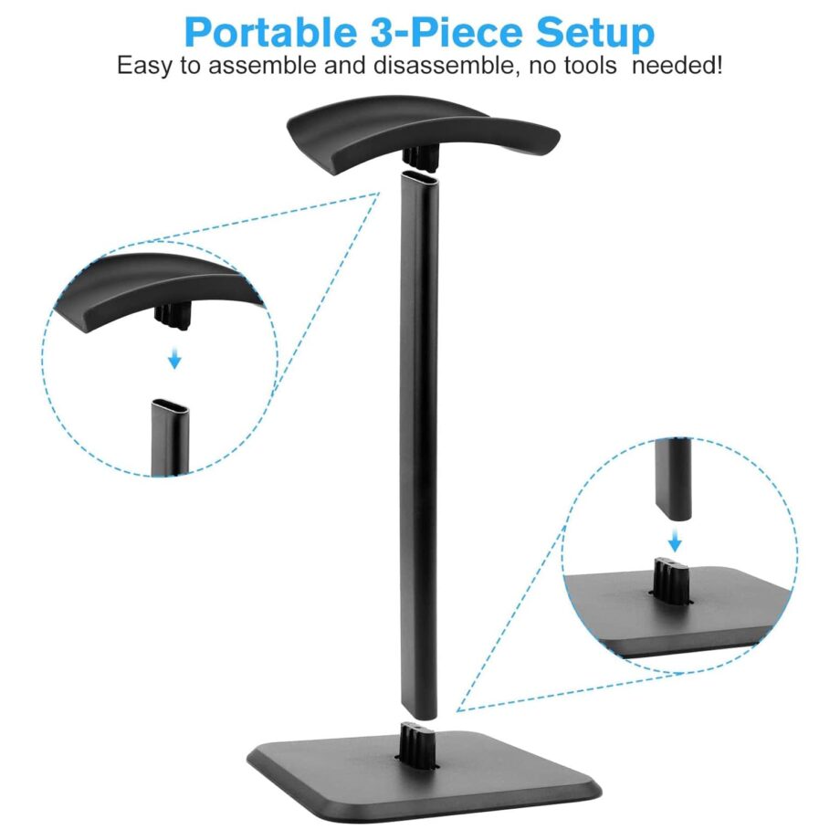 Aluminum Universal Headset Stand - White