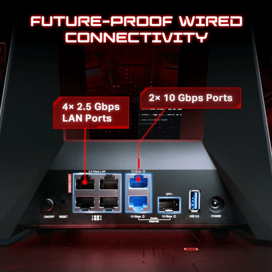 TP-Link Archer GE800 BE19000 Tri-Band Wi-Fi 7 Gaming Router