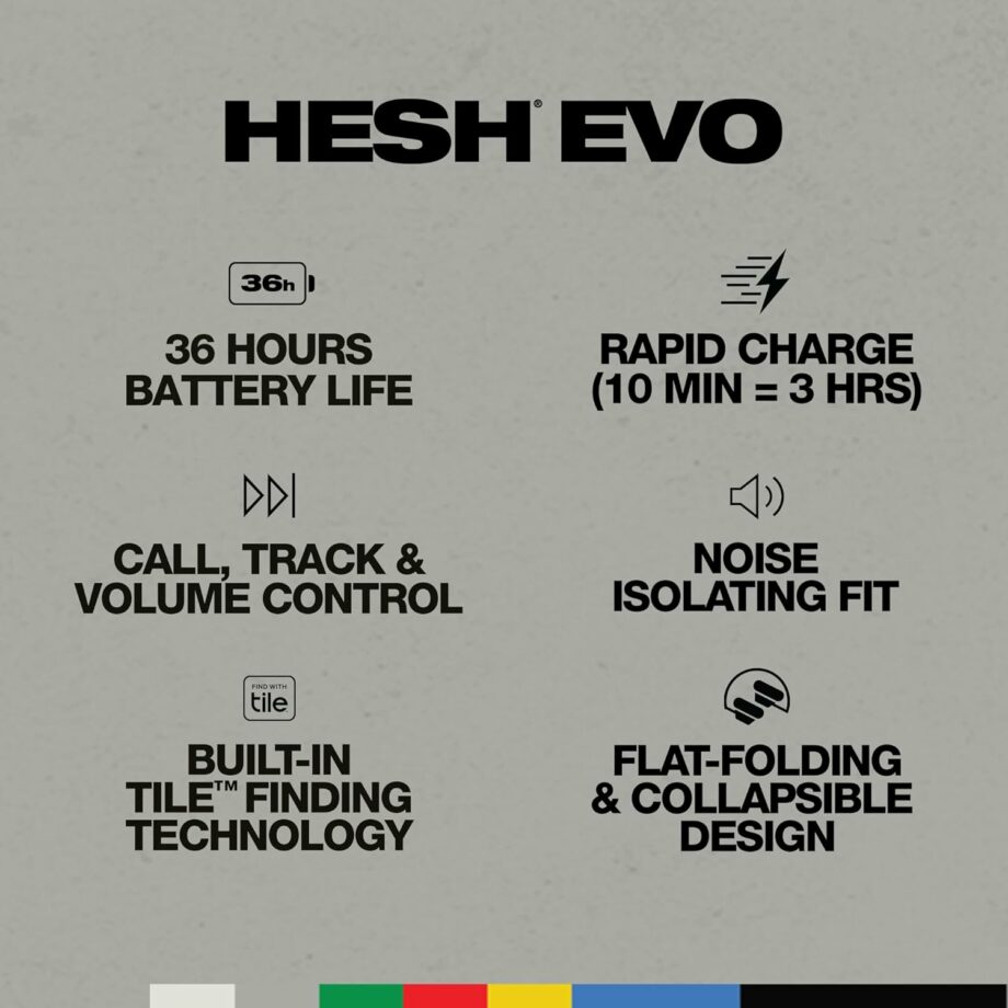 Skullcandy Hesh Evo Over-Ear Wireless Headphones - True Black