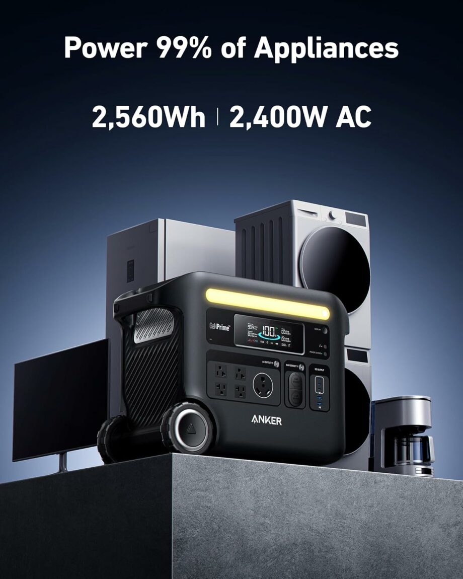 Anker SOLIX F2600 2400W (Peak 3600W) Portable Power Station