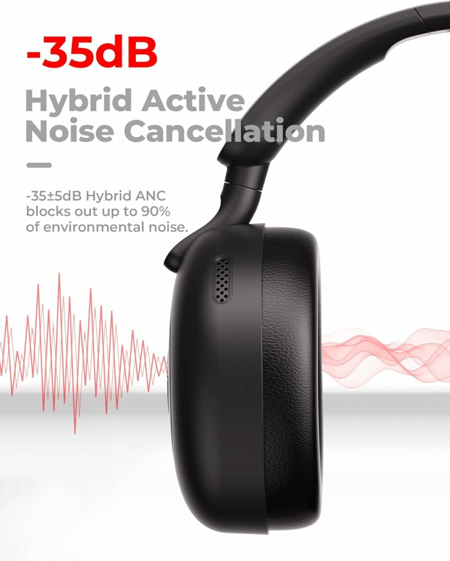 Havit H655 Wireless Active Noise Cancelling Headset - Black