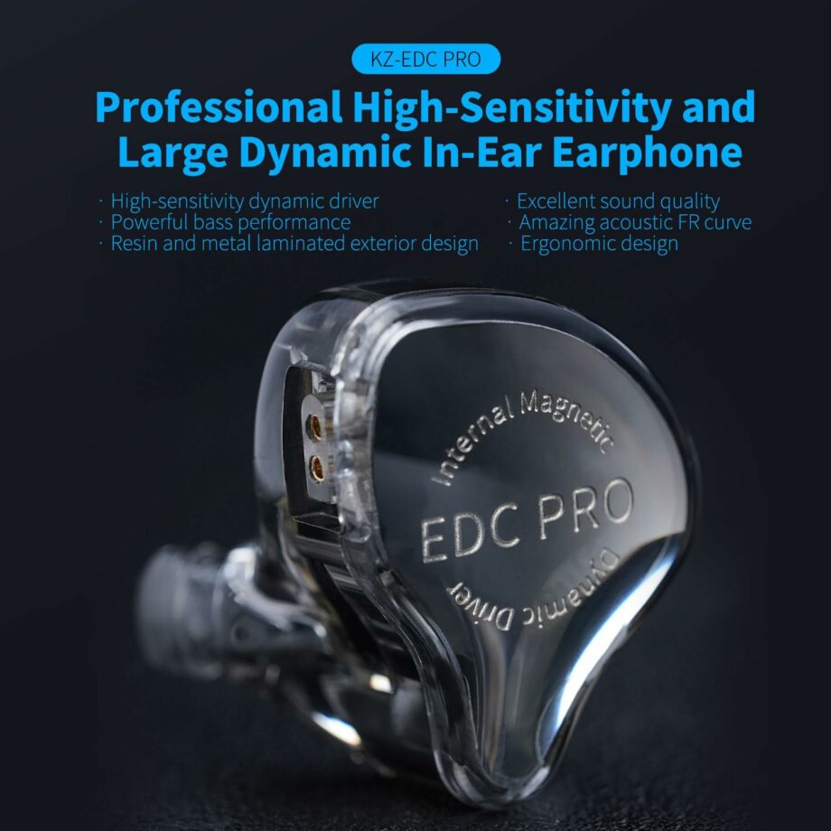 KZ EDC PRO Dynamic Circle Wired IEM Earbuds - No Mic