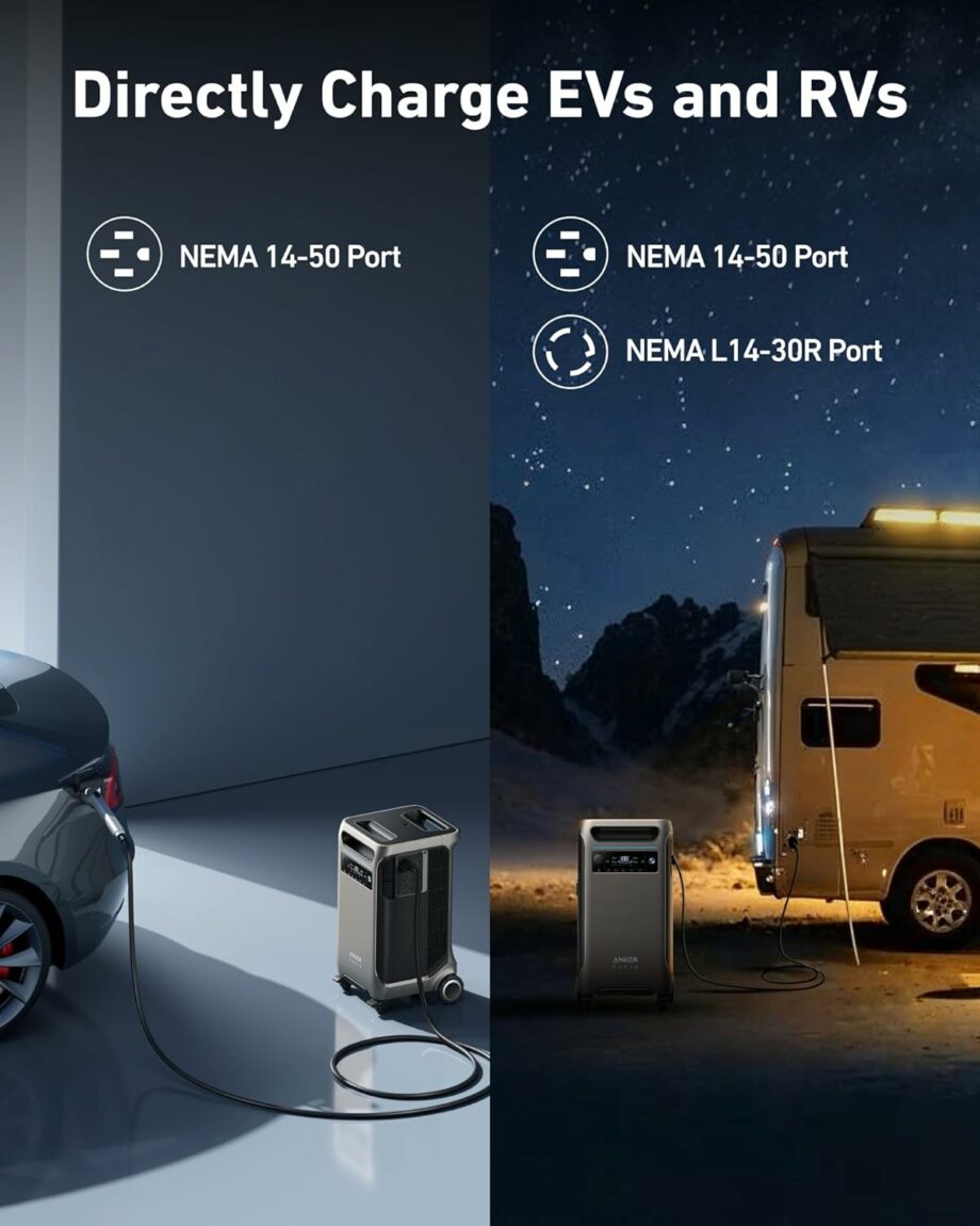 Anker SOLIX F3800 3840Wh Ultra-High 6000W AC Output Portable Power Station