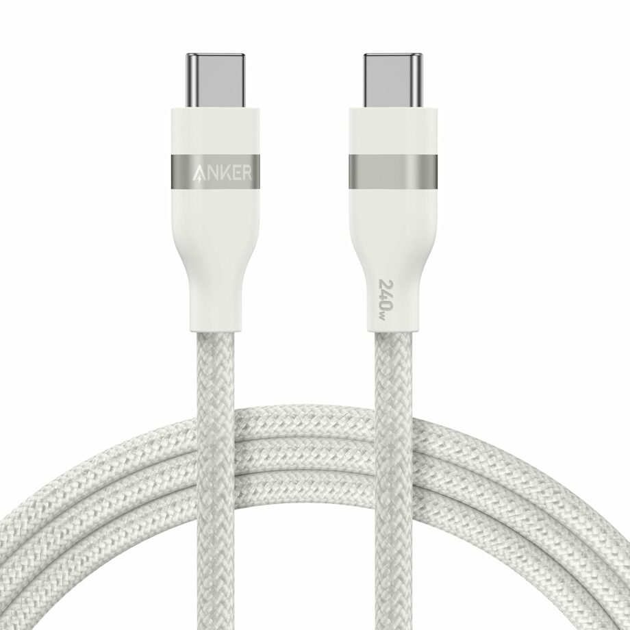 Anker Nano 240W Braided  USB C to USB C Cable 1.8M - White