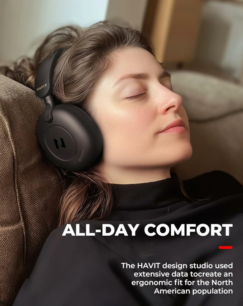 Havit H655 Wireless Active Noise Cancelling Headset - Black