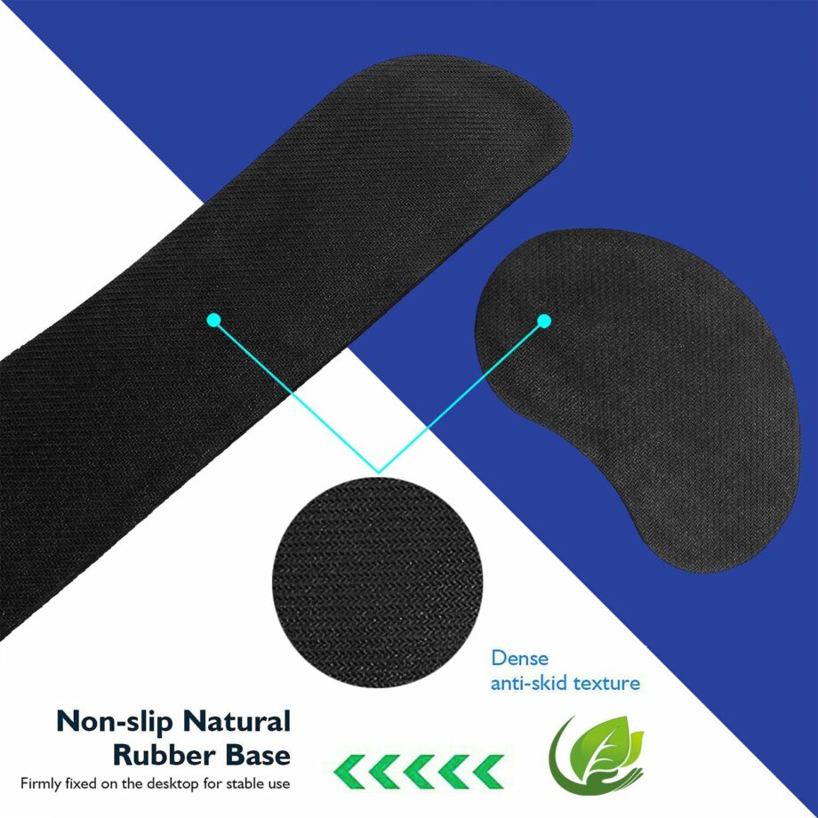 Ergonomic Comfortable Memory Foam Keyboard Wrist Rest & Mouse Pad