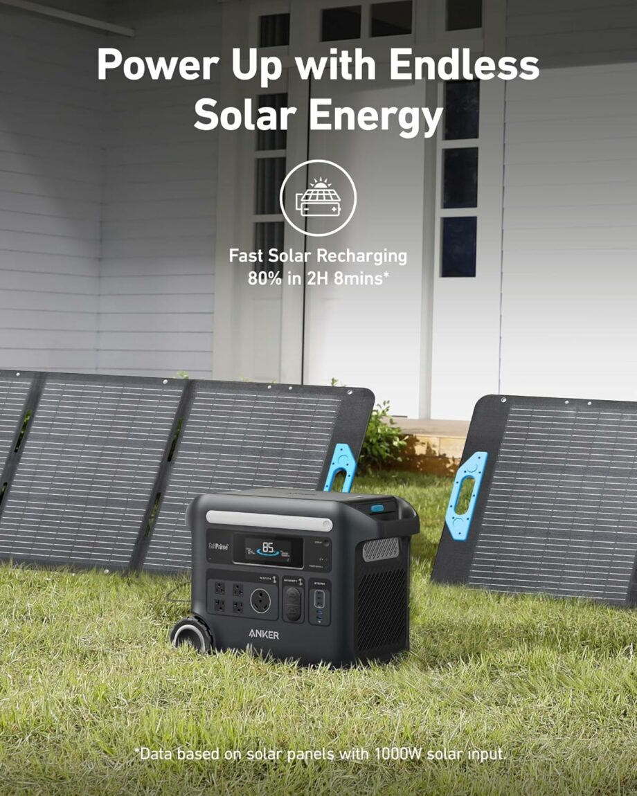 Anker SOLIX F2600 2400W (Peak 3600W) Portable Power Station