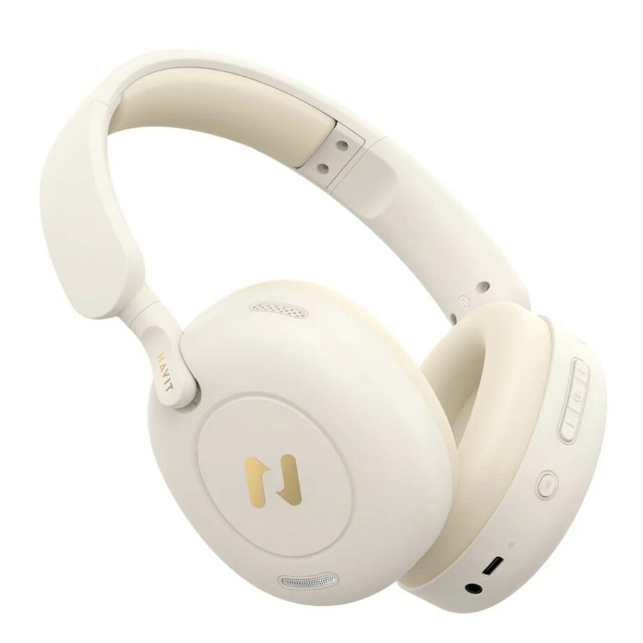 Havit H655 Pro Wireless Active Noise Cancelling Headset - Beige