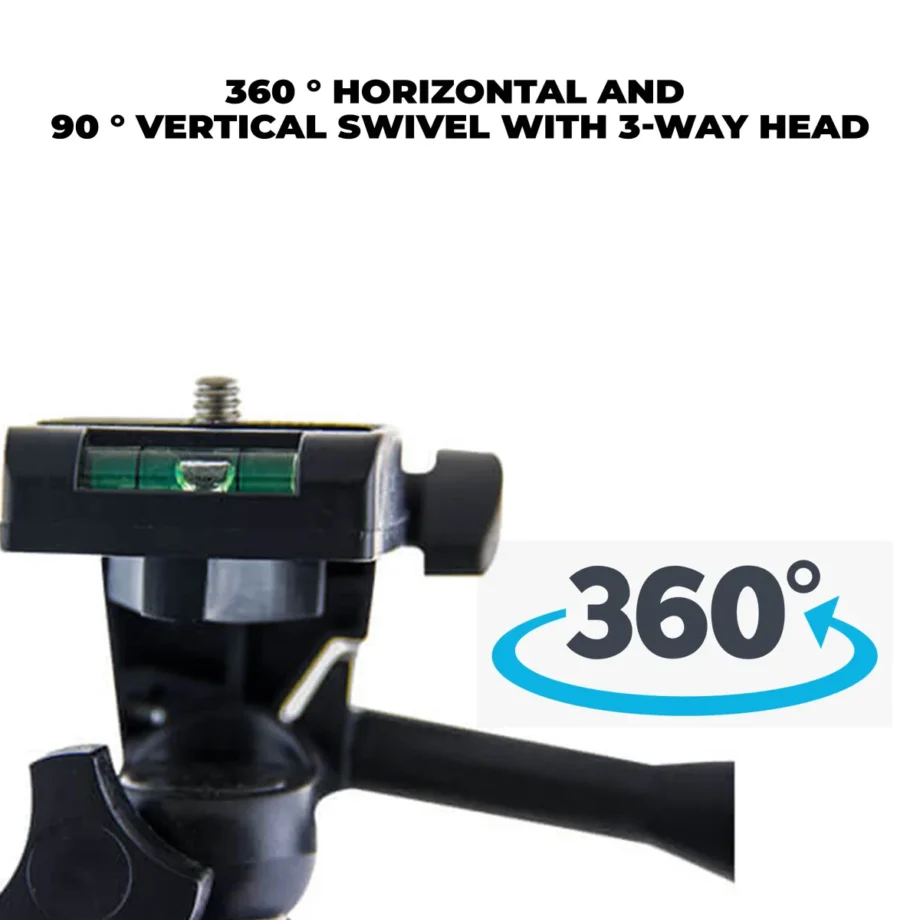 Havit HM131 Anti-Skidding Mini Aluminium Tripod with Smartphone Clamp