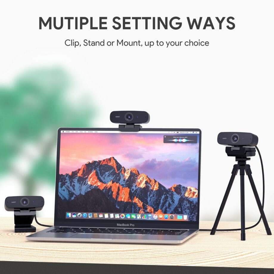 Aukey Full HD 1080p Streaming Webcam with Dual Stereo Microphones