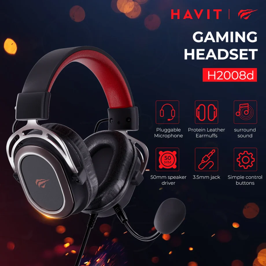 Havit H2008D Multi-Platform 7.1 Surround Sound Gaming Headset