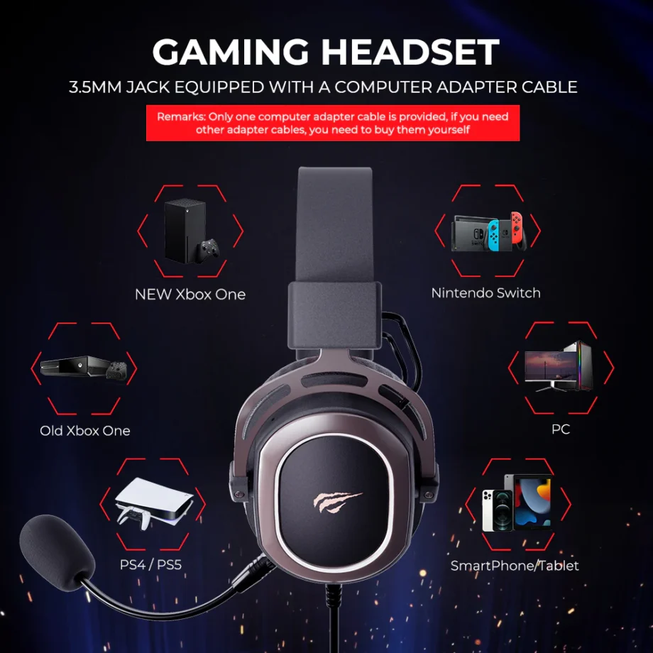 Havit H2008D Multi-Platform 7.1 Surround Sound Gaming Headset