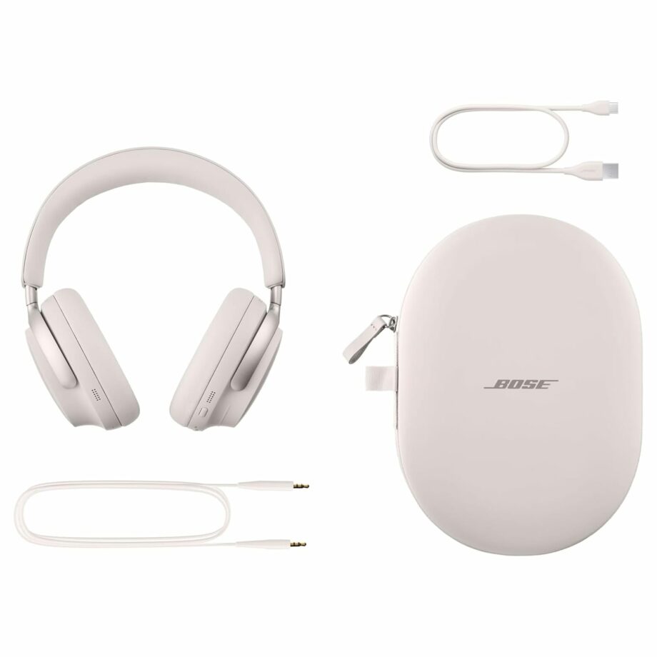 Bose QuietComfort Ultra Wireless Bluetooth Noise Cancelling Headphones with Spatial Audio - White (Pre-Order)