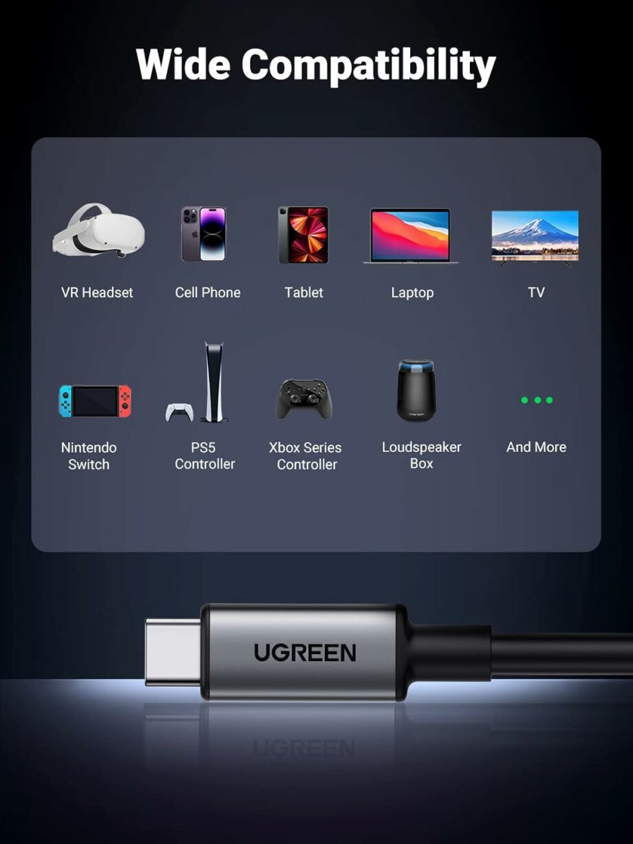 UGREEN USB C Oculus Quest 2, Pico 4 and PC/Steam VR Link Cable - 5M