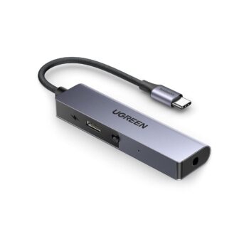 UGREEN USB C to 3.5mm Headphone Metallic DAC Hi-Res and 60W Charger Adapter
