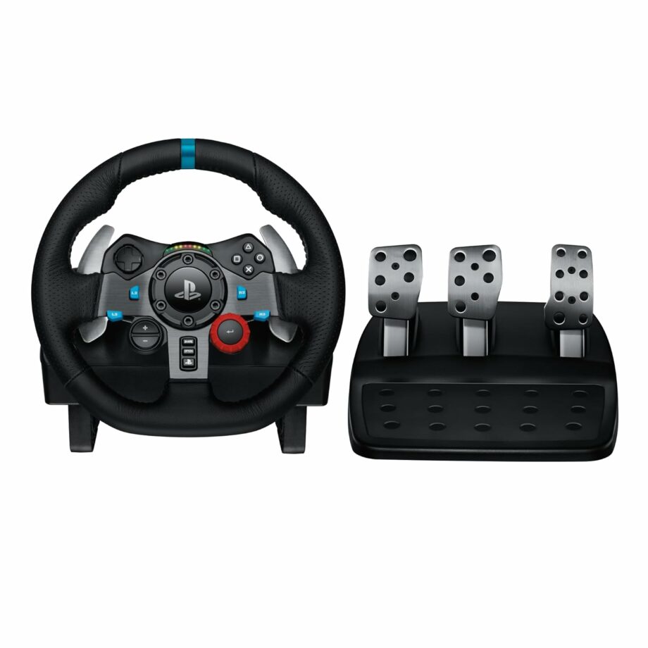 Logitech G29 Driving Force Racing Wheel and Floor Pedals for PS5, PS4, PC, Mac - Black