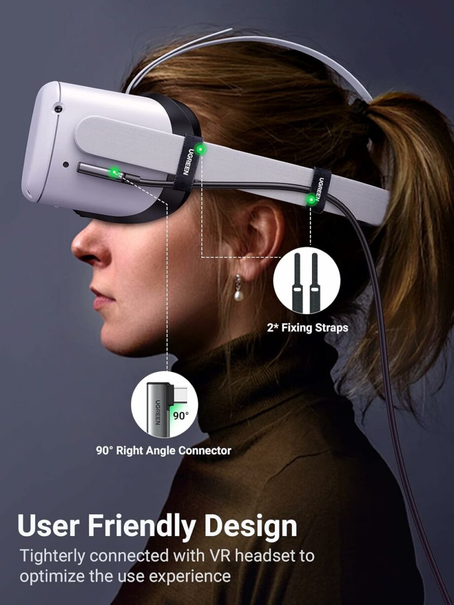 UGREEN USB C Oculus Quest 2, Pico 4 and PC/Steam VR Link Cable - 5M