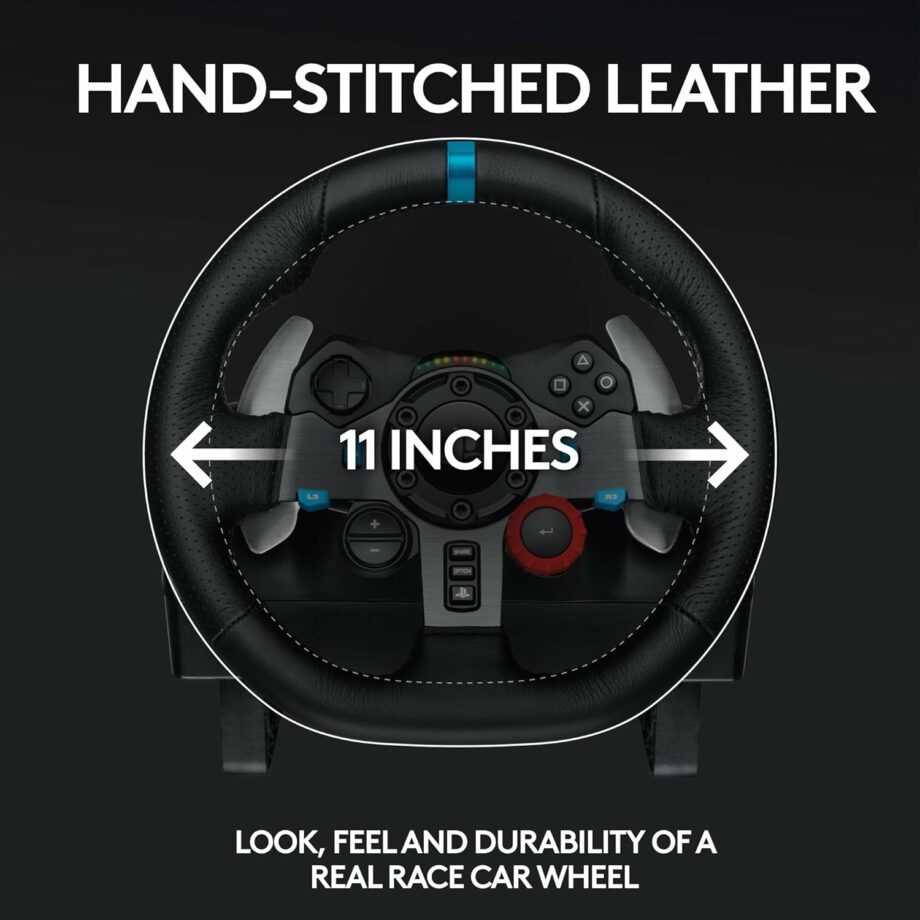 Logitech G29 Driving Force Racing Wheel and Floor Pedals for PS5, PS4, PC, Mac - Black