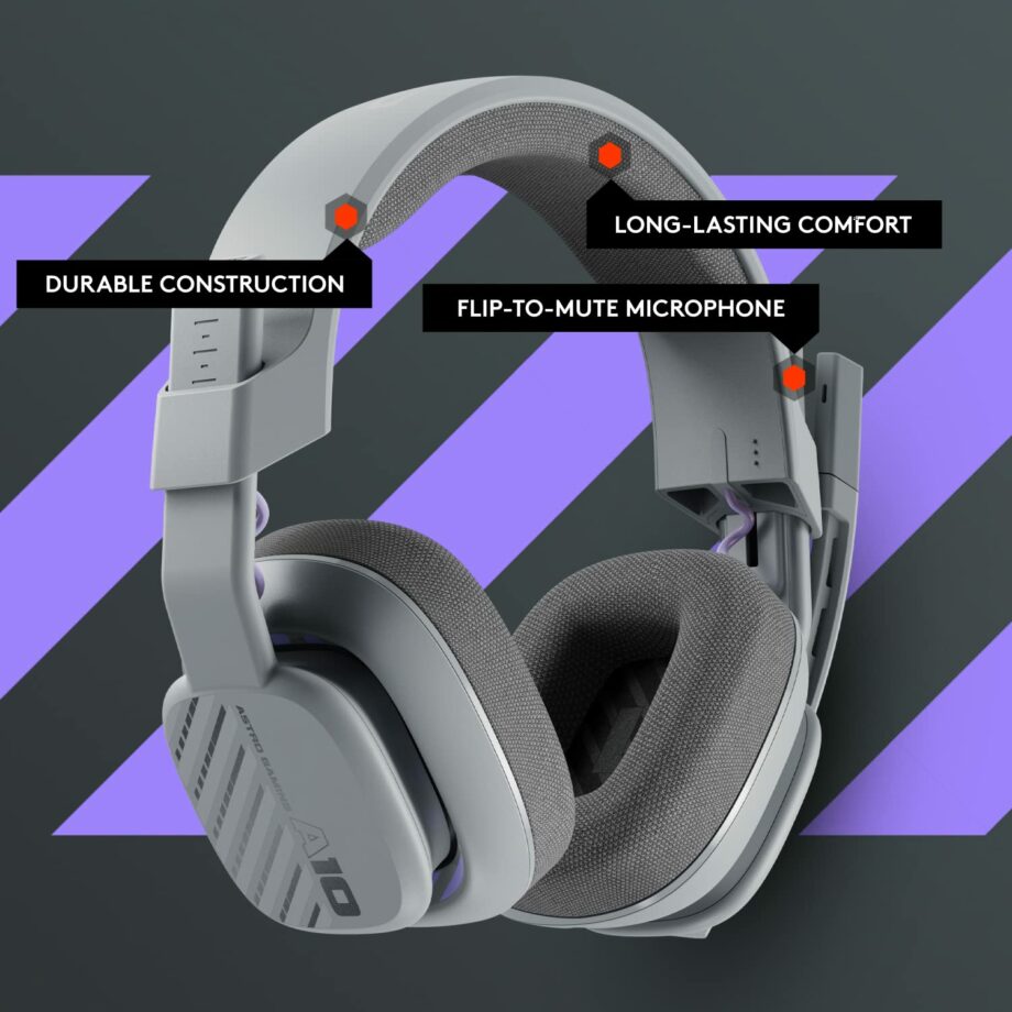 Astro A10 Gen 2 Wired Multi-Platform Gaming Headset - Grey
