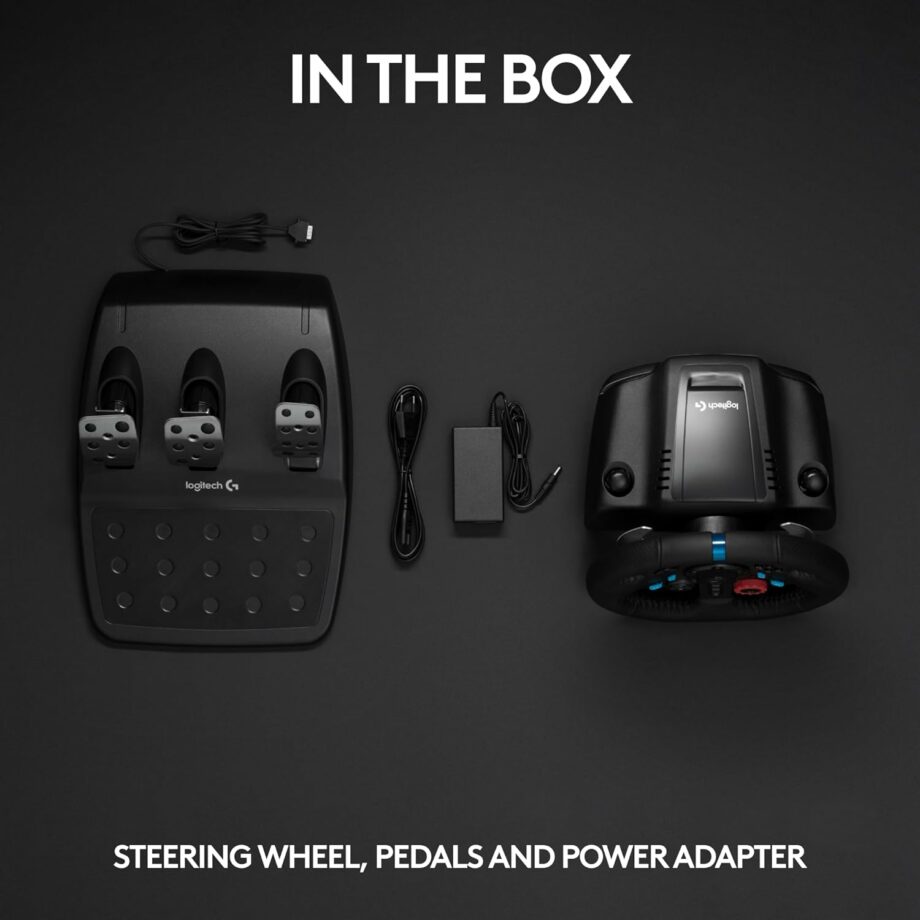 Logitech G29 Driving Force Racing Wheel and Floor Pedals for PS5, PS4, PC, Mac - Black