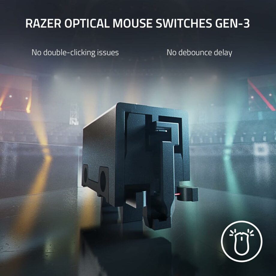 Razer DeathAdder V3 Pro 63g Ultra Lightweight Pro 30K Sensor Wireless Gaming Mouse - Black