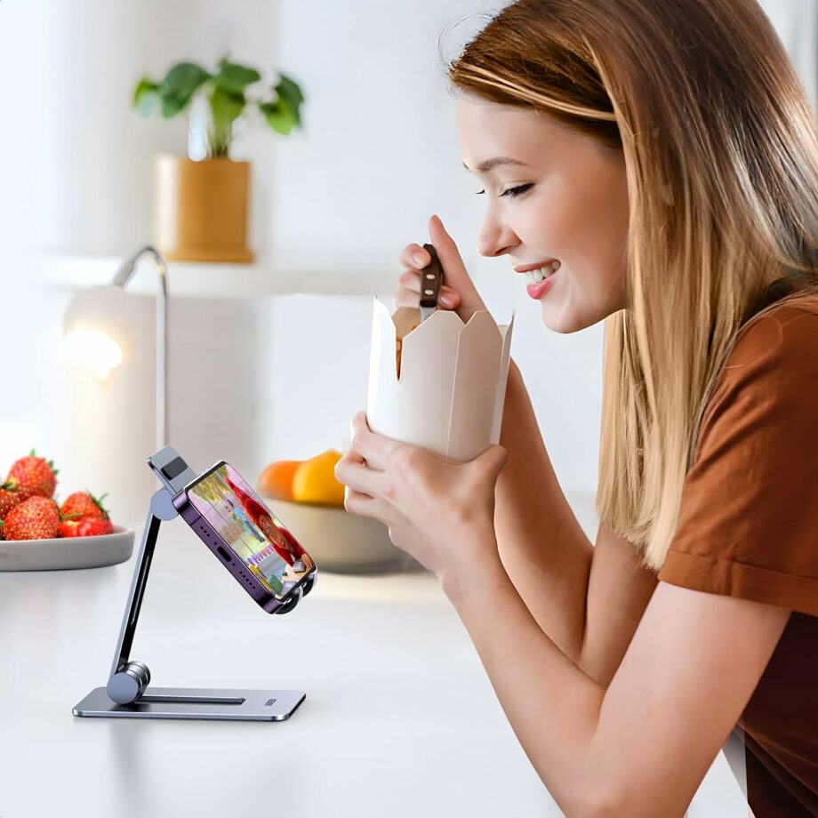 UGREEN Fully Adjustable Aluminum Foldable Phone Holder