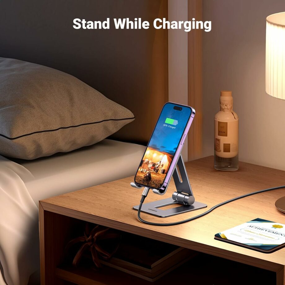 UGREEN Fully Adjustable Aluminum Foldable Phone Holder