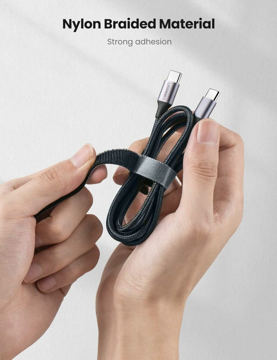UGREEN Reusable Magic Tie Hook and Loop Small Tape - Pack of 20