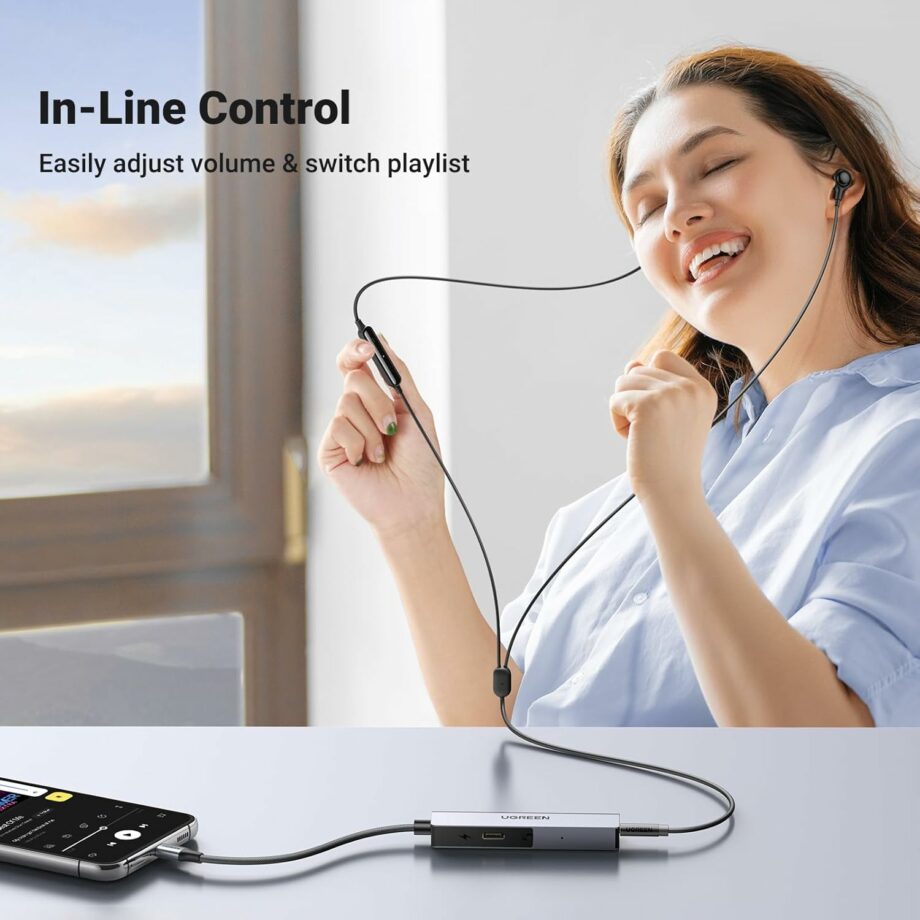 UGREEN USB C to 3.5mm Headphone Metallic DAC Hi-Res and 60W Charger Adapter