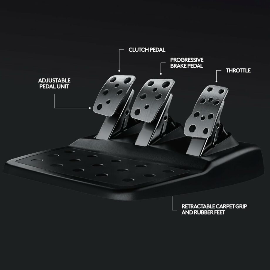 Logitech G29 Driving Force Racing Wheel and Floor Pedals for PS5, PS4, PC, Mac - Black