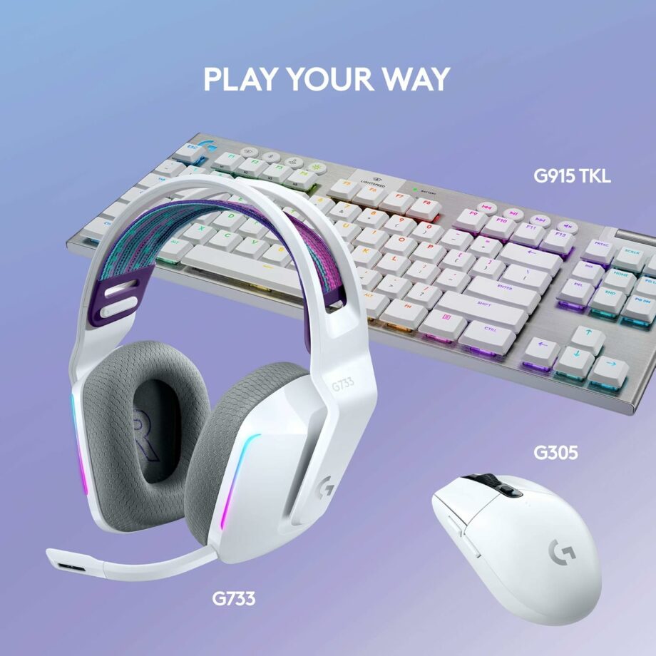 Logitech G733 LIGHTSPEED Wireless Gaming Headset - White