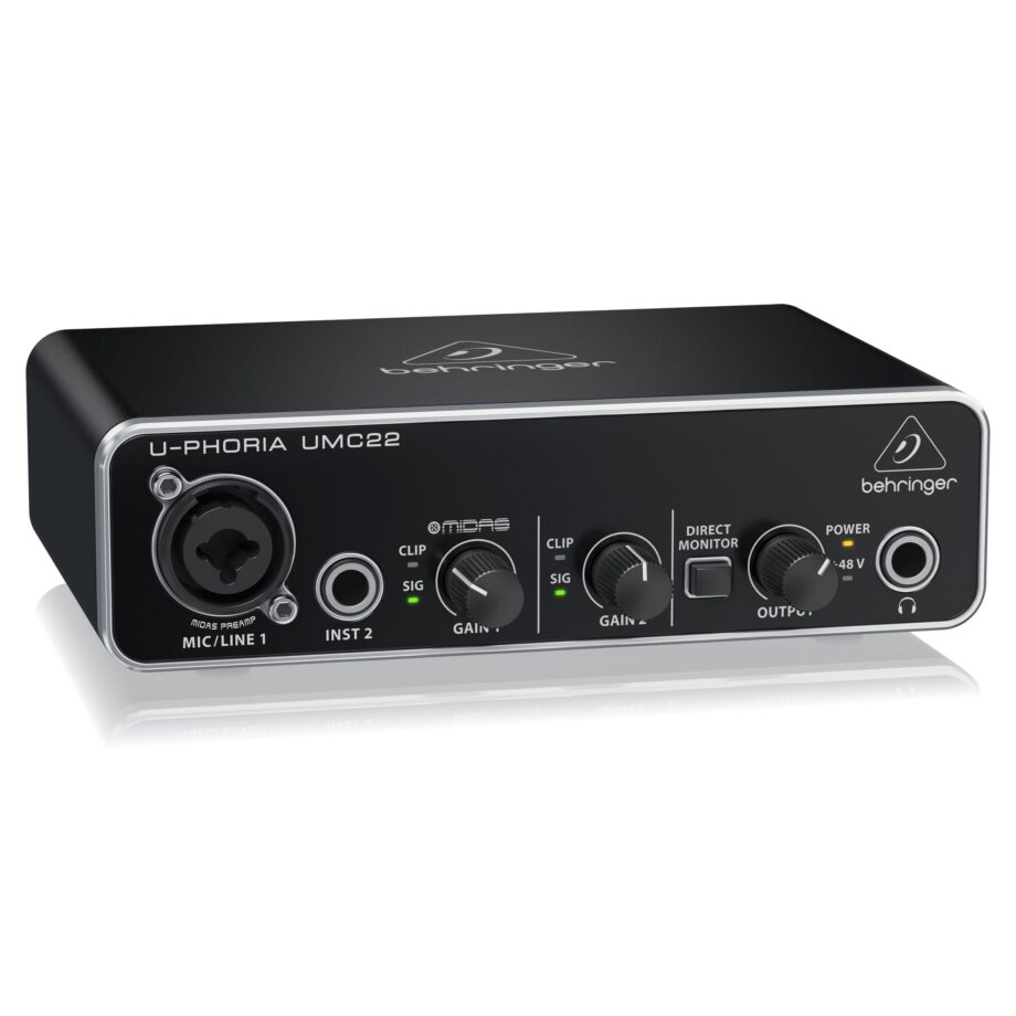 Behringer U-Phoria UMC22 USB Audio Interface (Pre-Order)