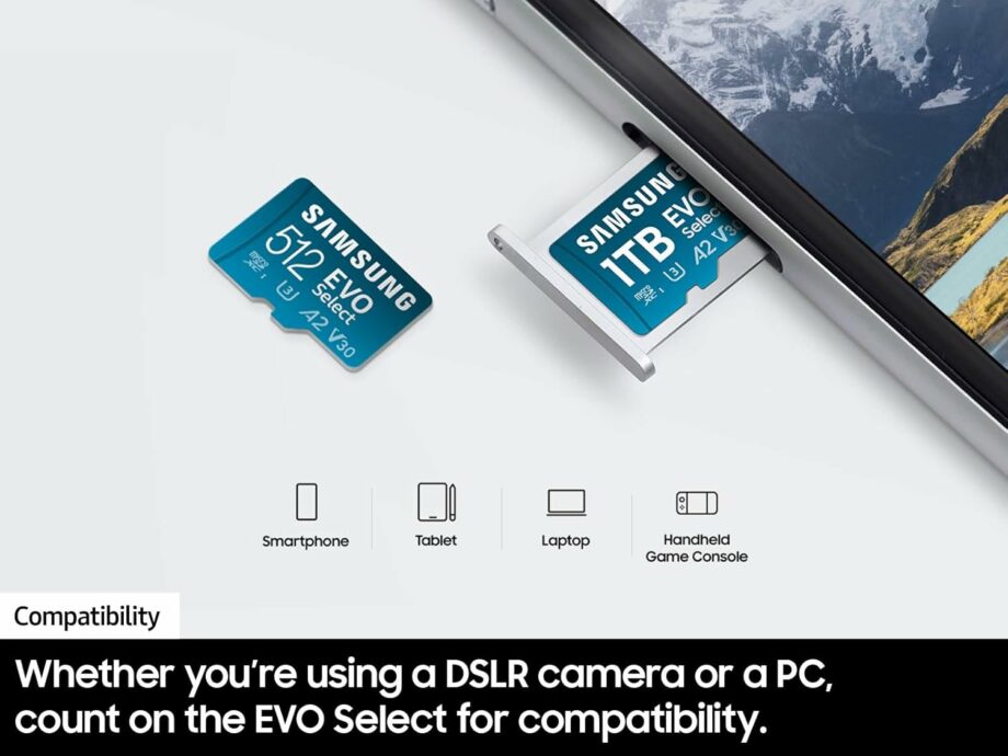 Samsung EVO Select 128GB Micro SD-Memory-Card + Adapter - 160MB/s 4K UHD