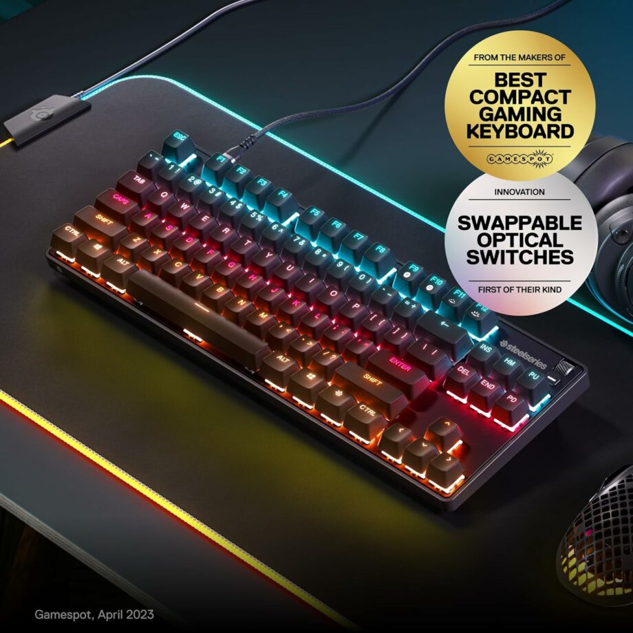 SteelSeries Apex 9 TKL RGB HotSwap Optical Mini Gaming Keyboard (Pre-order)
