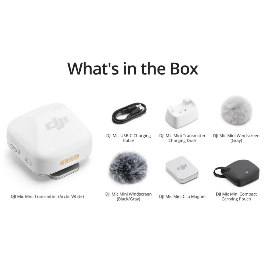 DJI Mic Mini Noise Cancelling Transmitter Wireless Microphone - Infinity Black