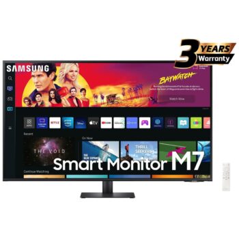 Samsung M7 (BM700) 43" 4K UHD HDR10+ w/ Speakers,1B Colors & USB-Type C w/ Netflix, YouTube, Apple TV Streaming Smart Monitor
