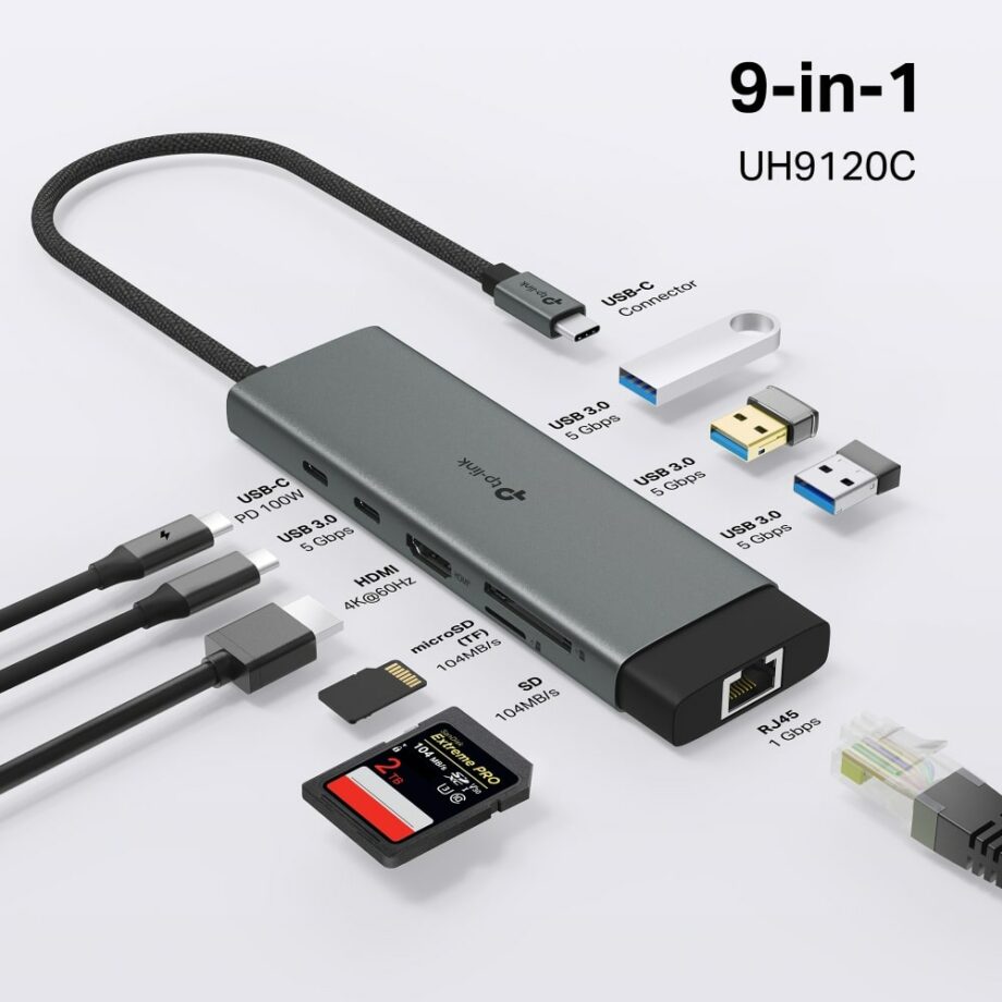 TP-Link UH9120C 9 in 1 USB C Hub